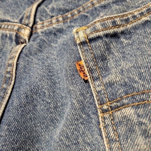 Levi's 20505 0217 vintage shorts orange tab W35 L33. - Picture 7 of 11